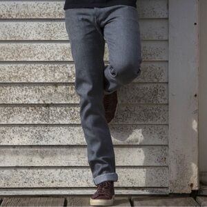 Gustin #131 japan heather grey selvedge denim slim fit 36x30 NWOT